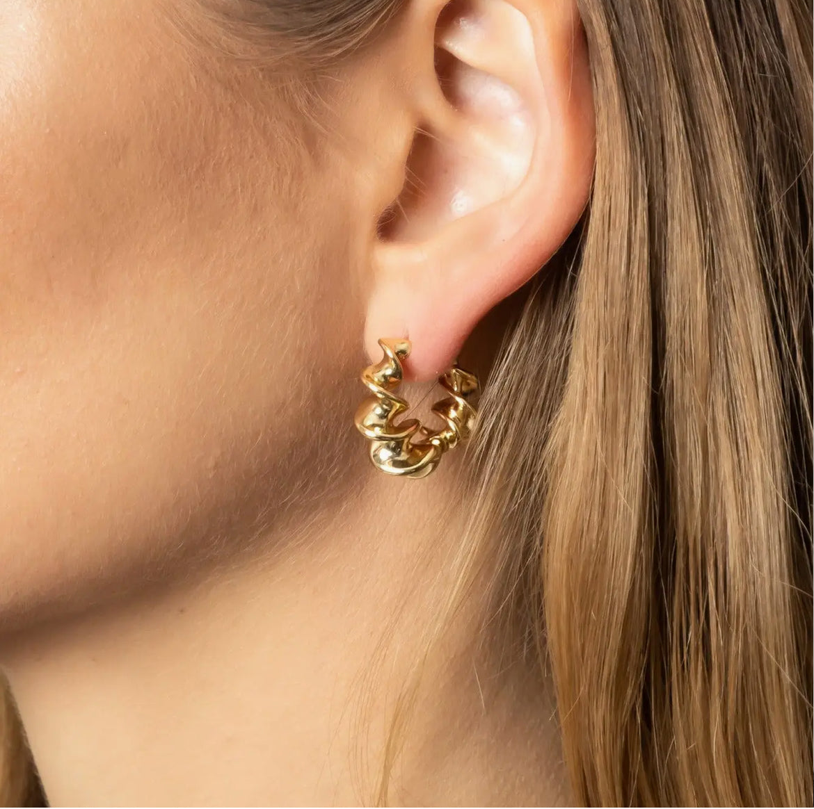 Twirl Hoop Earrings