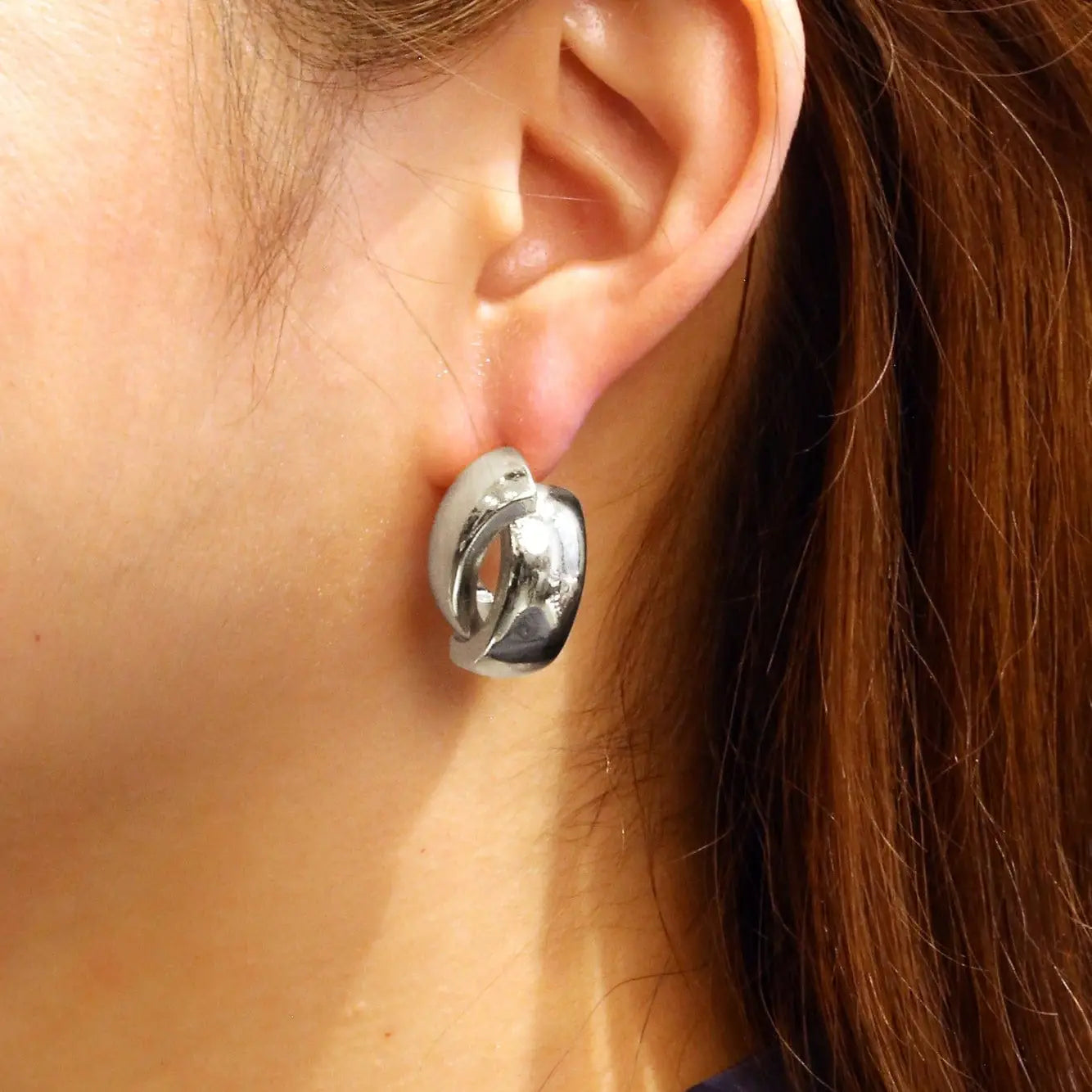 Cross Ribbed Earrings